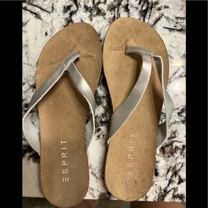 Esprit flip flops.